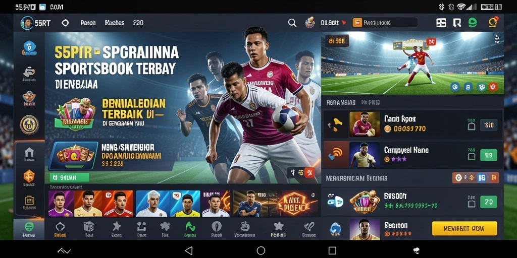 Tampilan gameplay Sportsbook yang menarik dan interaktif.