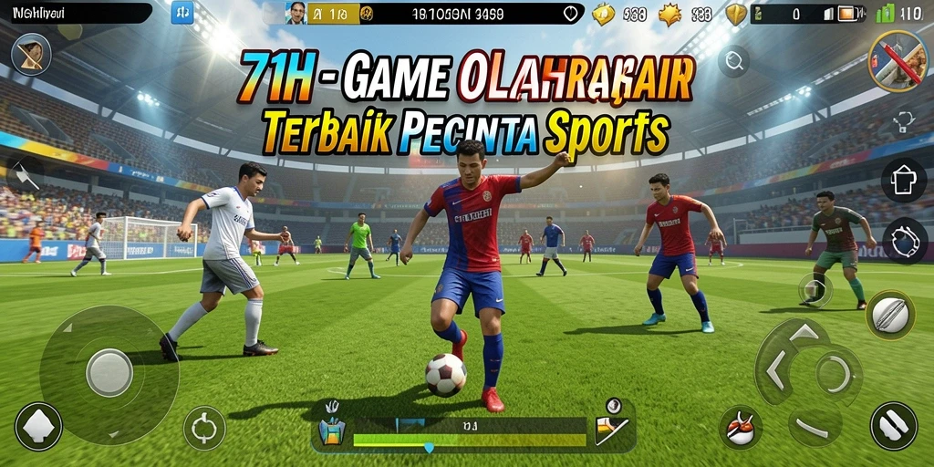 Tampilan gameplay seru dalam 71H yang menampilkan aksi olahraga nyata.