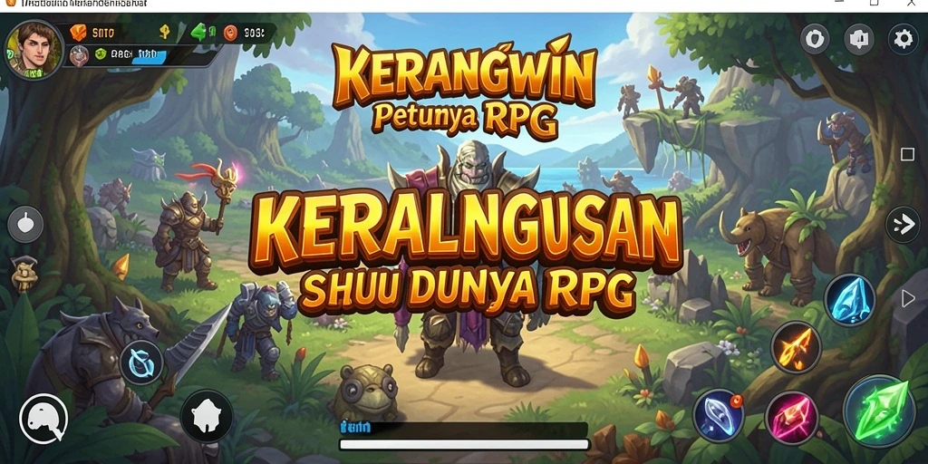 Tampilan gameplay RPG KERANGWIN yang mengasyikkan dan penuh aksi.