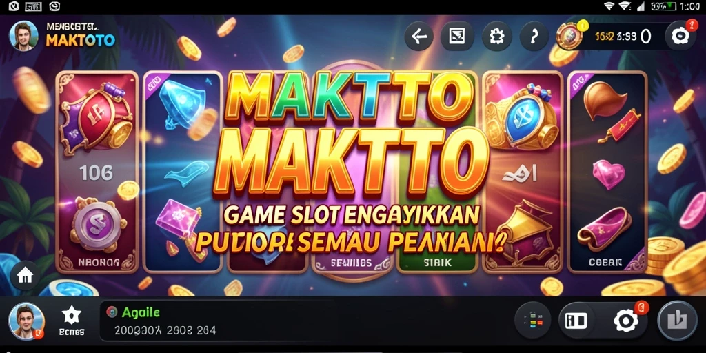 Tampilan menakjubkan dari gameplay Slot MAKTOTO yang menggugah selera.