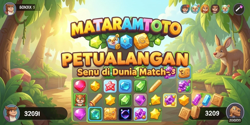 Screenshot gameplay seru MATARAMTOTO di dunia Match-3.