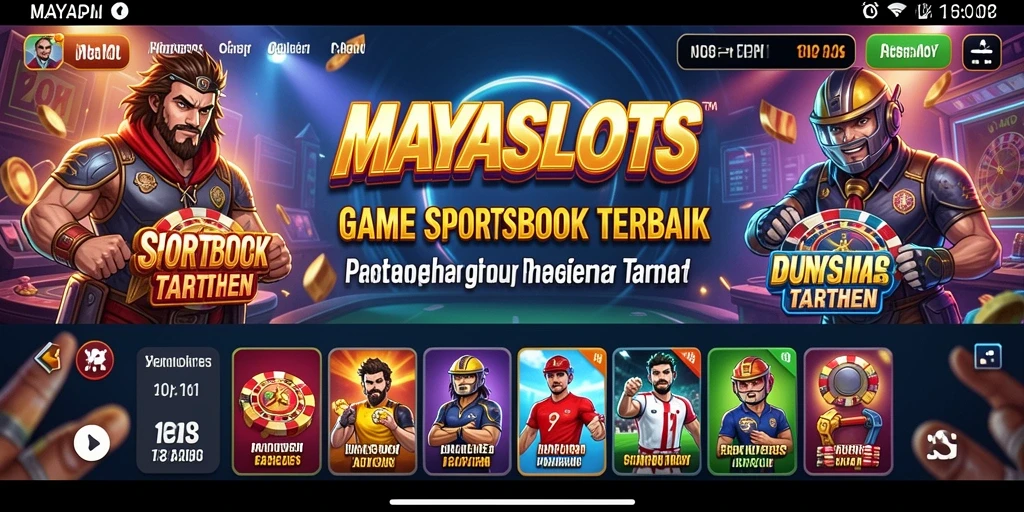 Gameplay menarik di MAYASLOTS dengan fitur taruhan Sportsbook.