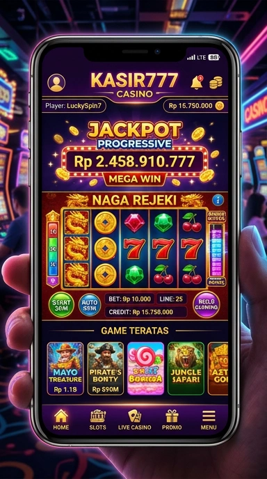 Screenshot aplikasi kasir777 yang menunjukkan fitur-fitur penting.
